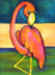 "Flamingo" painted by Karen Fincannon - Click to enlarge.